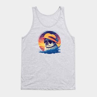 A sassy pug ready for the summer Tank Top